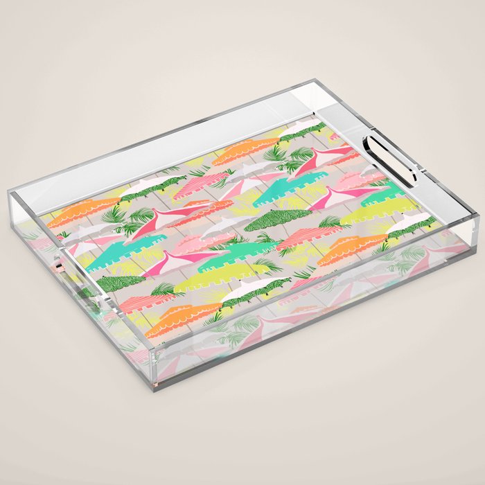 Palm Springs - poolside Acrylic Tray Gallery Image 1