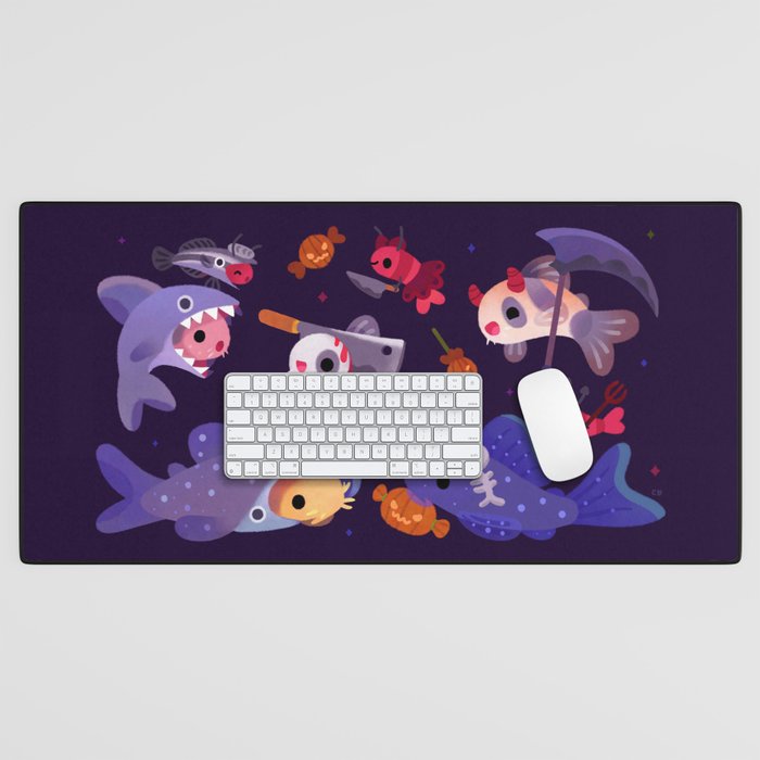 Spooky Cory cats Desk Mat Gallery Image 1