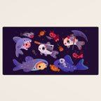 Spooky Cory cats Desk Mat Gallery Image 3