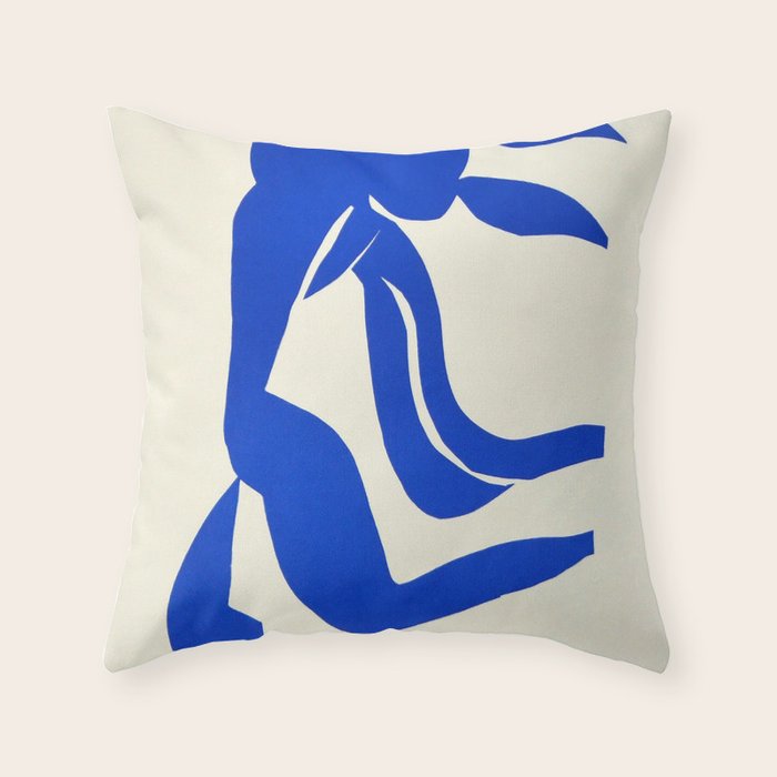 Blue Nude Dancing - Henri Matisse Throw Pillow Gallery Image 1