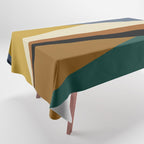 Geometric Triangles V Bold Vintage Tablecloth Gallery Image 1