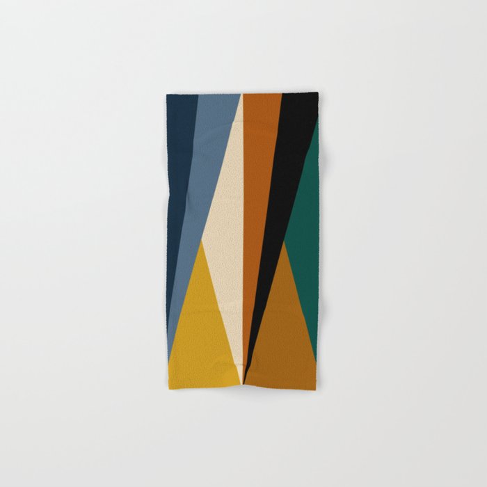 Geometric Triangles V Bold Vintage Bath Towel Gallery Image 1