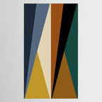 Geometric Triangles V Bold Vintage Tablecloth Gallery Image 2