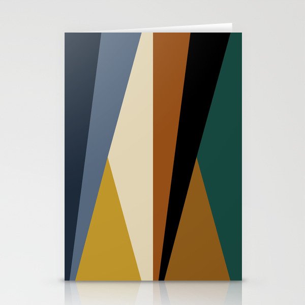 Geometric Triangles V Bold Vintage Stationery Card Gallery Image 2