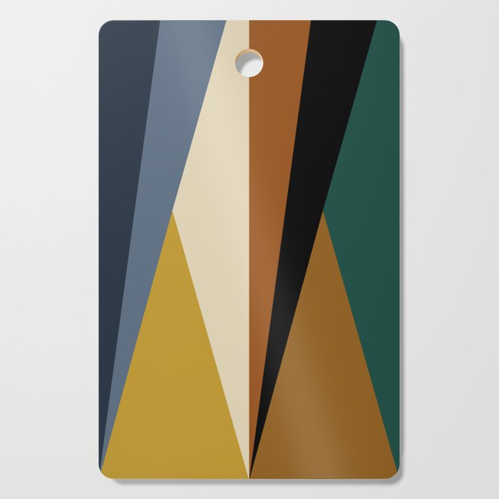 Geometric Triangles V Bold Vintage Cutting Board Gallery Image 1