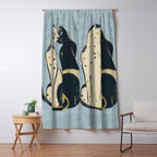 Two Cheetahs 4 Window Curtain Gallery Image 5