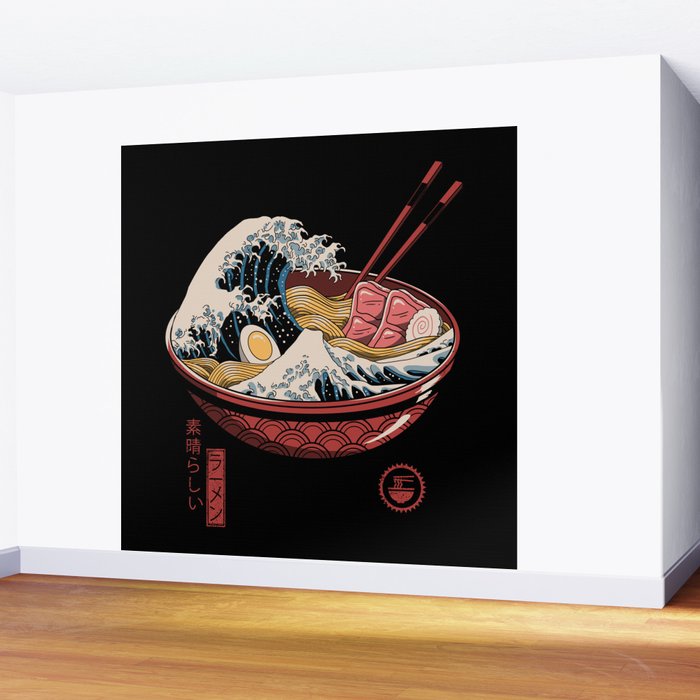 Great Ramen Wave Wall Mural Gallery Image 2