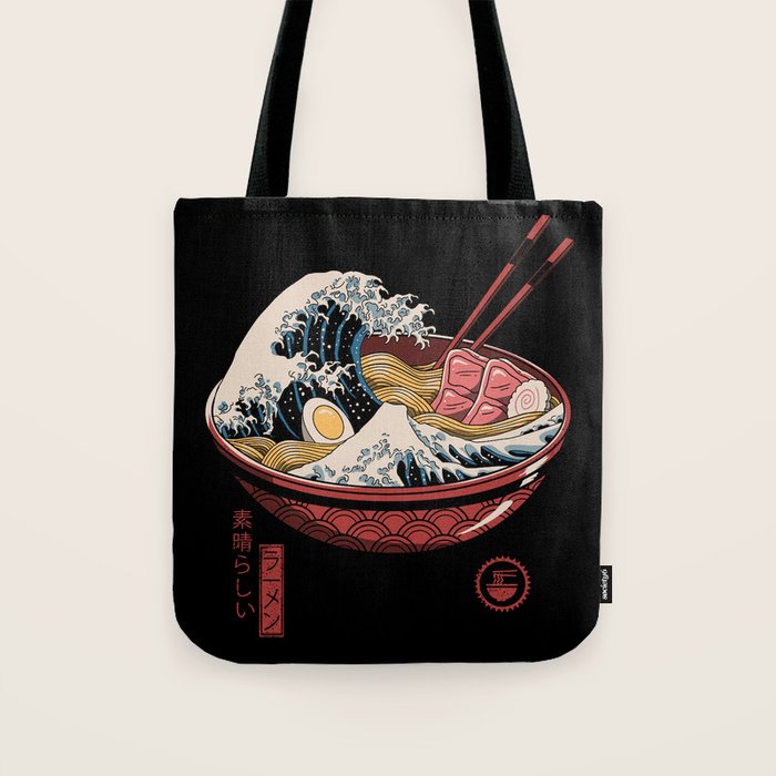 Great Ramen Wave Tote Bag Gallery Image 1