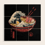 Great Ramen Wave Wood Wall Art Gallery Image 1