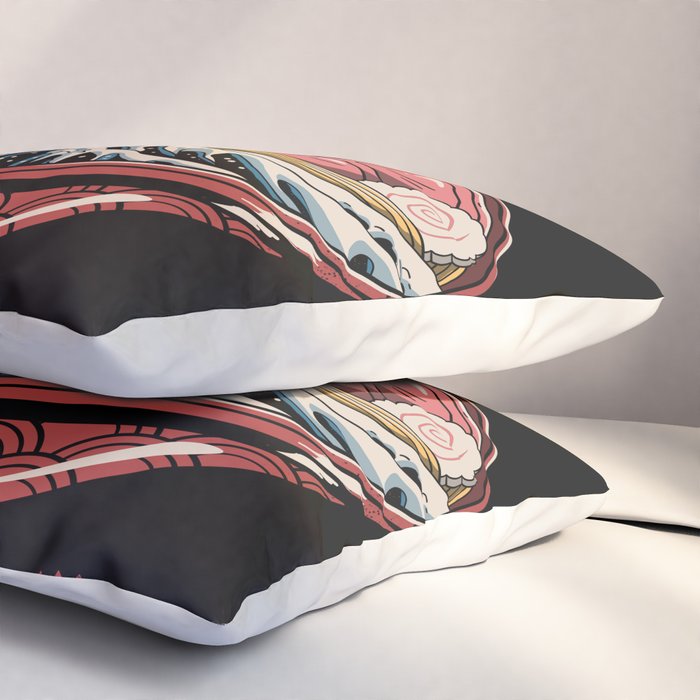 Great Ramen Wave Pillow Sham Gallery Image 3