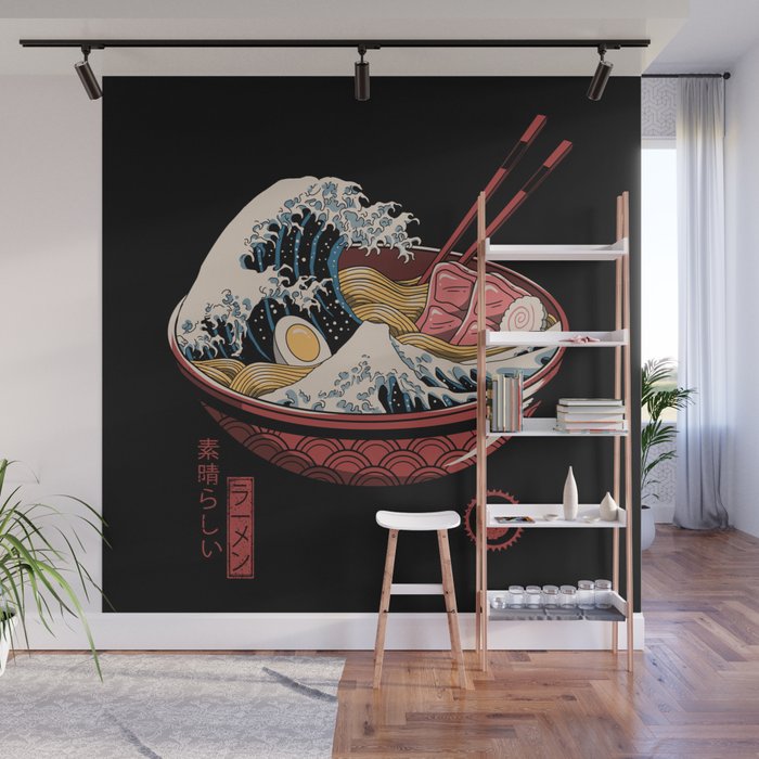 Great Ramen Wave Wall Mural Gallery Image 1