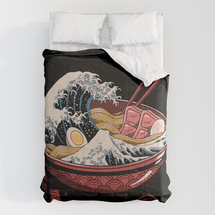Great Ramen Wave Comforter Gallery Image 6