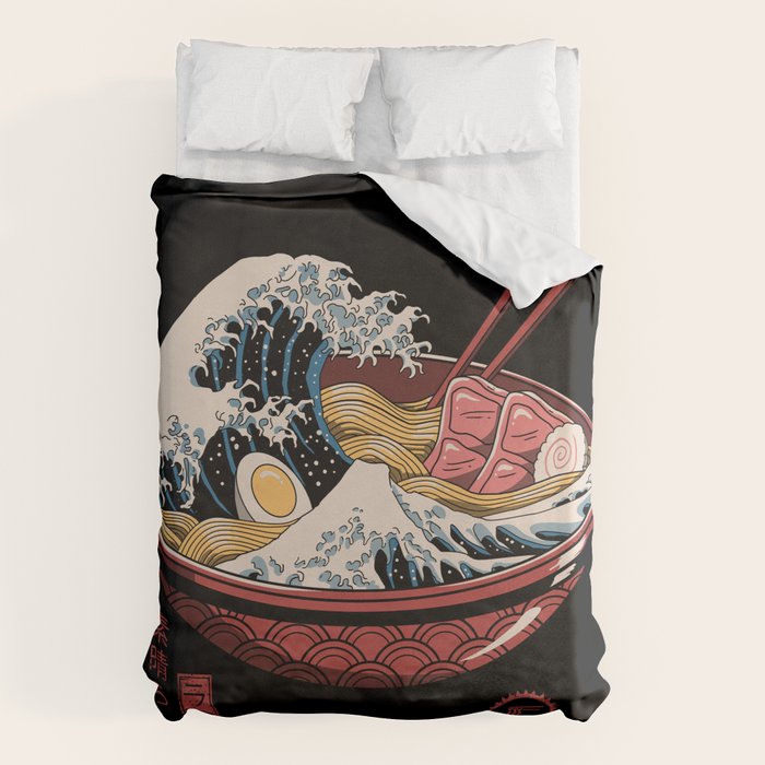 Great Ramen Wave Duvet Cover Gallery Image 6