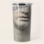 DIAMOND TEARS | collage art by Yana Potter | glitter | sculpture | mythology | bling and shine Travel Mug Gallery Image 1