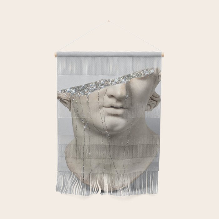 DIAMOND TEARS | collage art by Yana Potter | glitter | sculpture | mythology | bling and shine Wall Hanging Gallery Image 1