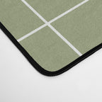 Hand Drawn Grid Green Desk Mat Gallery Image 4