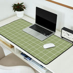 Hand Drawn Grid Green Desk Mat Gallery Image 2