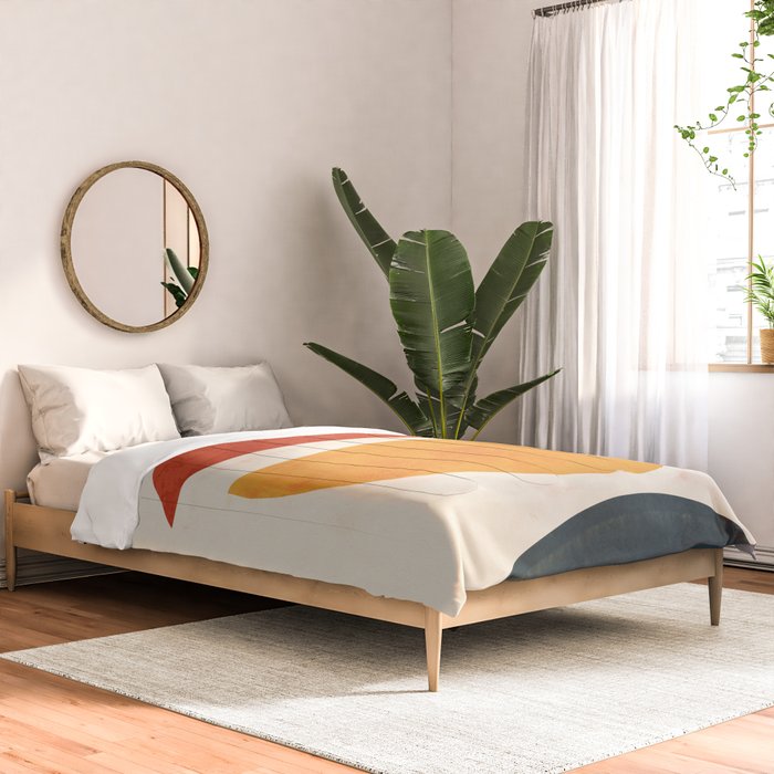 Minimal Abstract Shapes 11 Comforter Gallery Image 2