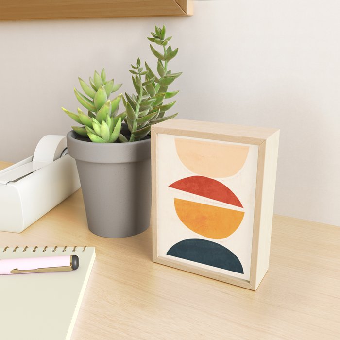Minimal Abstract Shapes 11 Mini Art Print Gallery Image 2