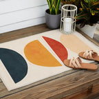 Minimal Abstract Shapes 11 Outdoor Rug Gallery Image 2