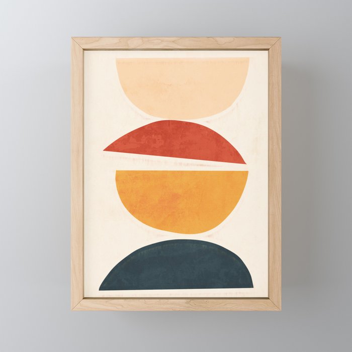 Minimal Abstract Shapes 11 Mini Art Print Gallery Image 1