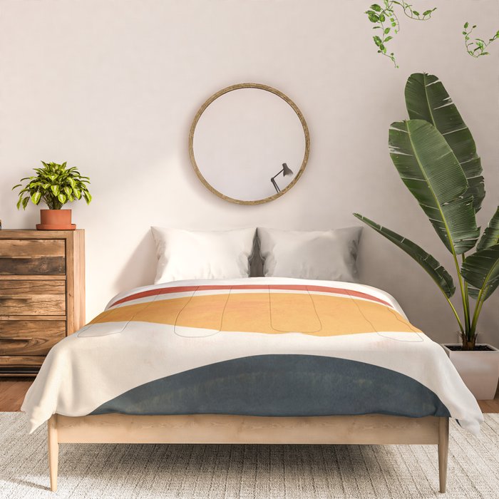 Minimal Abstract Shapes 11 Comforter Gallery Image 3