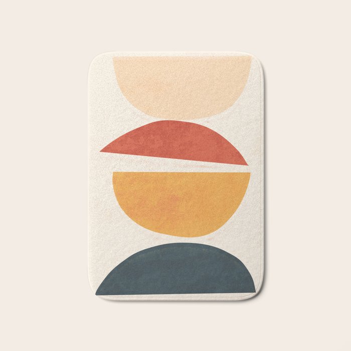 Minimal Abstract Shapes 11 Bath Mat Gallery Image 1