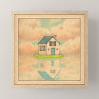 Little Blue House Mini Art Print Gallery Image 1