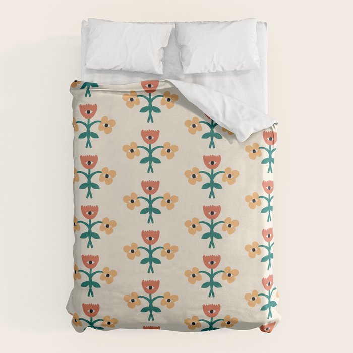 Not Your Gramma's Florals Duvet Cover Gallery Image 1