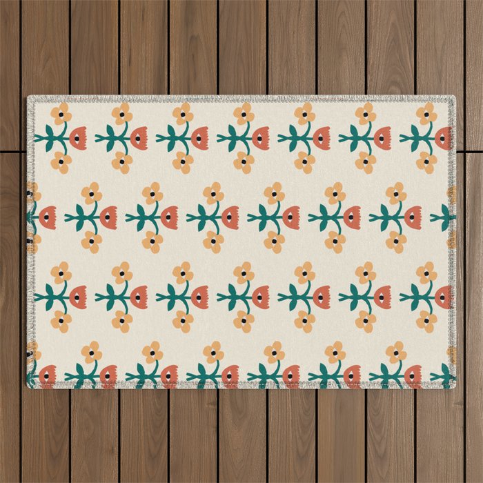 Not Your Gramma's Florals Outdoor Rug Gallery Image 1