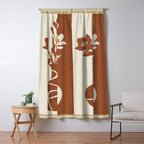 Botanical Contrast 4 Window Curtain Gallery Image 5