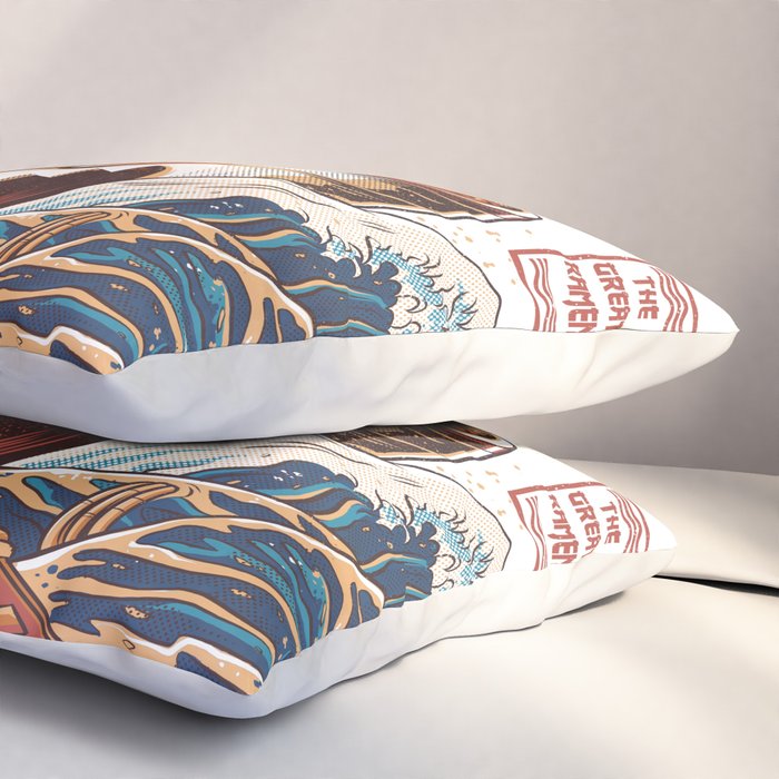 Great Ramen off Kanagawa Pillow Sham Gallery Image 3