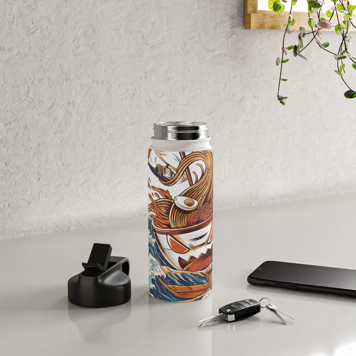 Great Ramen off Kanagawa Water Bottle Gallery Image 4