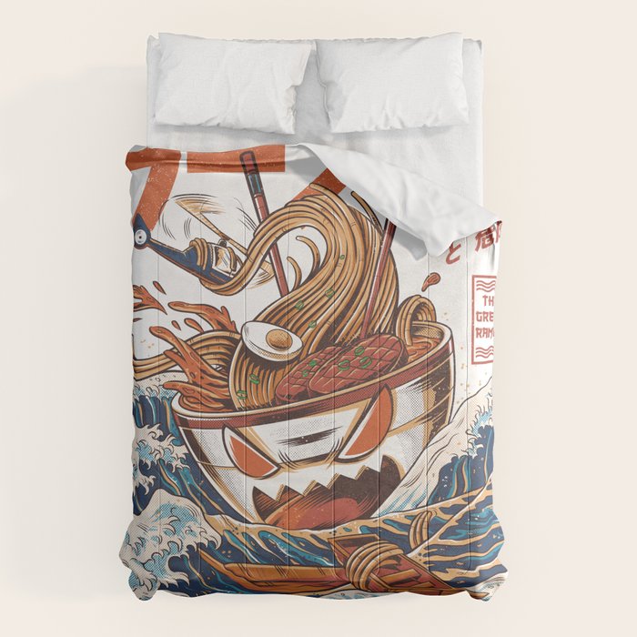 Great Ramen off Kanagawa Comforter Gallery Image 6