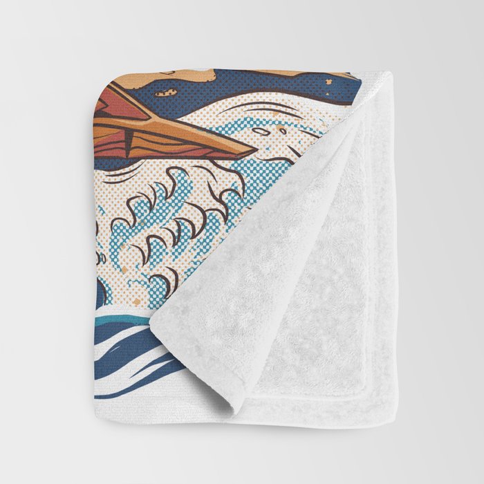 Great Ramen off Kanagawa Throw Blanket Gallery Image 3