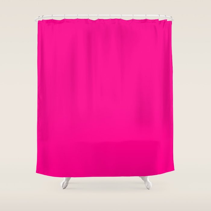 SOLID FUSCHIA COLOR Shower Curtain Gallery Image 1