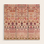 Vintage Moroccan Design Wood Wall Art Gallery Image 1