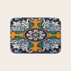 Mandala mexican talavera tile ceramic mosaic Bath Mat Gallery Image 1
