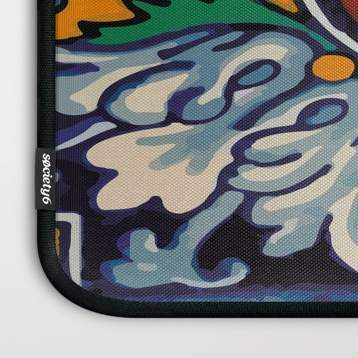 Mandala mexican talavera tile ceramic mosaic Laptop Sleeve Gallery Image 3