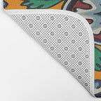 Mandala mexican talavera tile ceramic mosaic Bath Mat Gallery Image 2