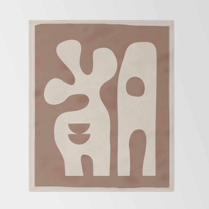 Mocha Movement 2 Throw Blanket Gallery Image 2