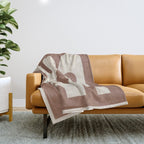 Mocha Movement 2 Throw Blanket Gallery Image 1