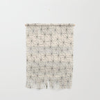 Stella - Atomic Age Mid Century Modern Starburst Pattern in Charcoal Gray and Almond Cream Wall Hanging Gallery Image 1