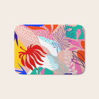 Keep Growing - Tropical plant on peach Bath Mat Gallery Image 1