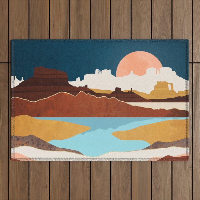 Desert Moon Lake Outdoor Rug Gallery Image 1