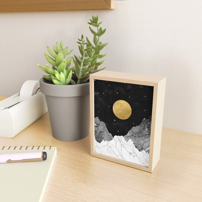 Moon and Stars Mini Art Print Gallery Image 2