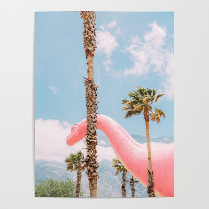 Pink Dinosaur in Cabazon - Palm Springs - California Travel Photo Poster Gallery Image 1