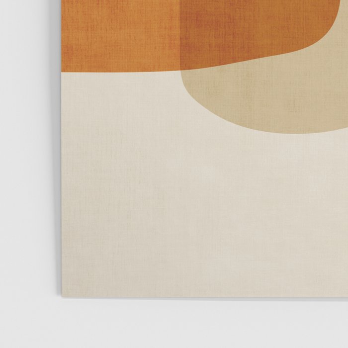 Modern Artwork Brown Tones Mustard Beige Poster Gallery Image 3