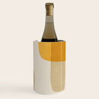 Modern Artwork Brown Tones Mustard Beige Wine Chiller Gallery Image 3