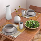 Modern Artwork Brown Tones Mustard Beige Placemat Gallery Image 2